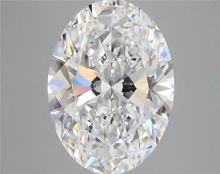 6.03ct Oval Lab Grown Diamond (Colour D, Clarity FL, IGI Certified)