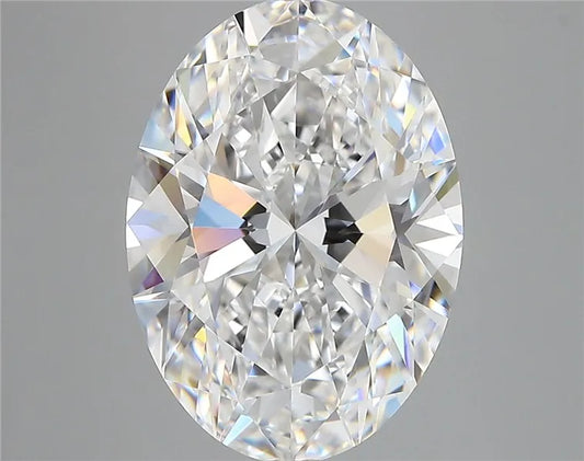6.03ct Oval Lab Grown Diamond (Colour D, Clarity FL, IGI Certified)