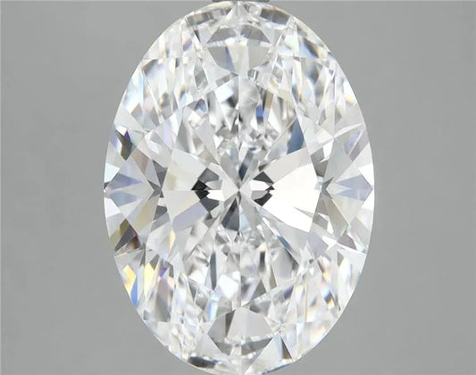 6.11ct Oval Lab Grown Diamond (Colour E, Clarity IF, IGI Certified)