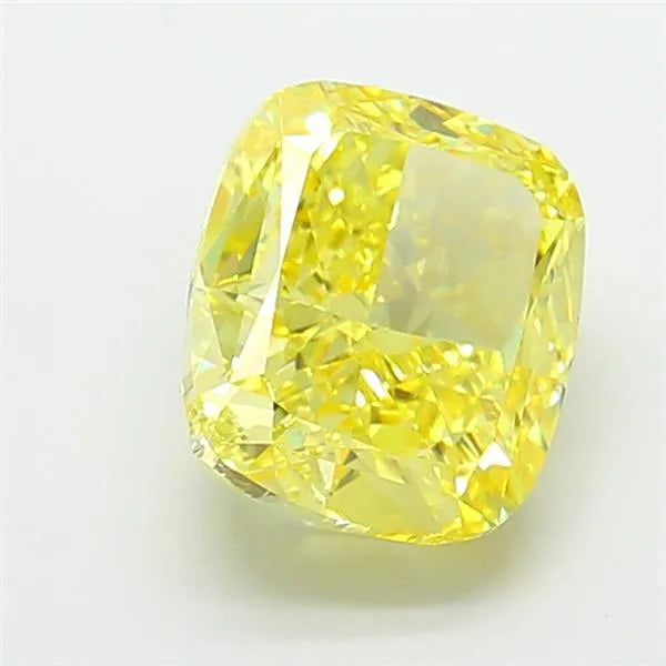 7.14ct Cushion modified Lab Grown Diamond (Colour Fancy Vivid Yellow, Clarity VVS2, IGI Certified)