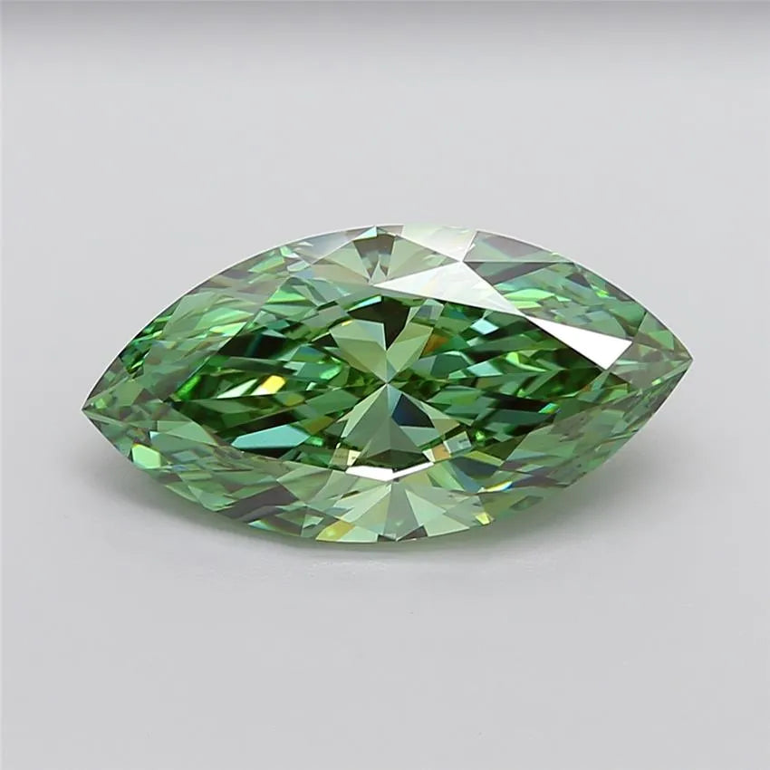 7.50ct Marquise Lab Grown Diamond (Colour Fancy Vivid Green, Clarity VS1, IGI Certified)