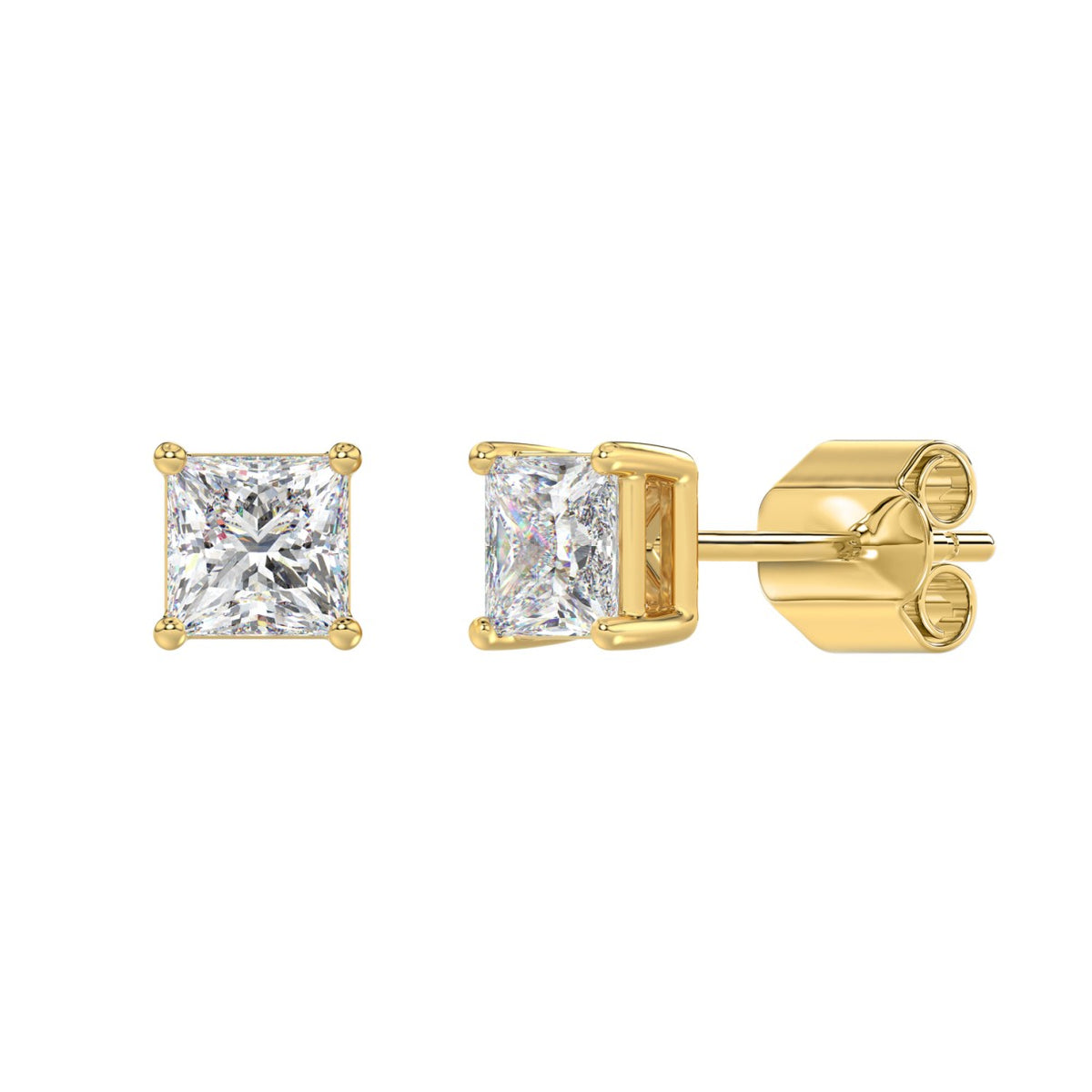 10K Yellow Gold, angled view