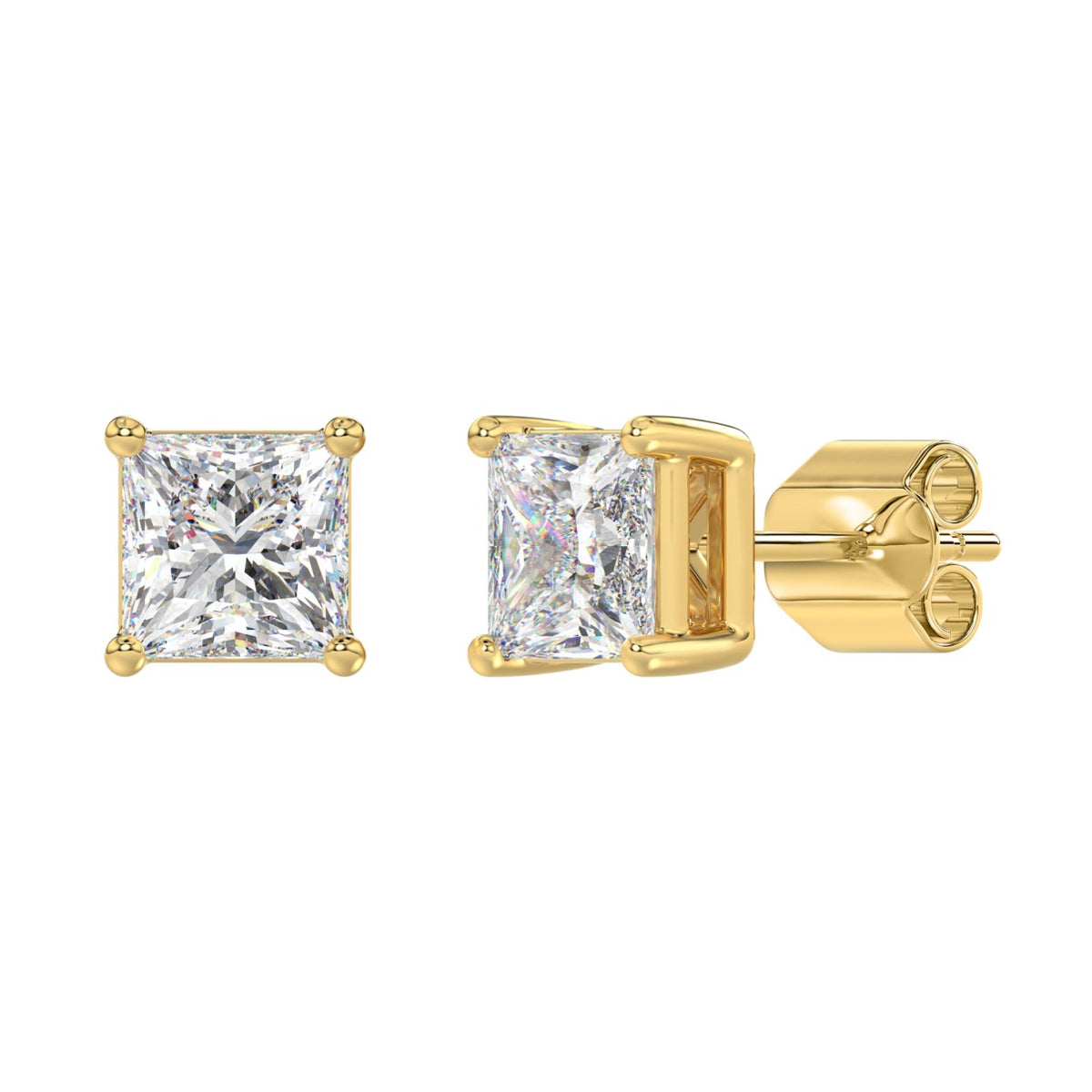 10K Yellow Gold, angled view