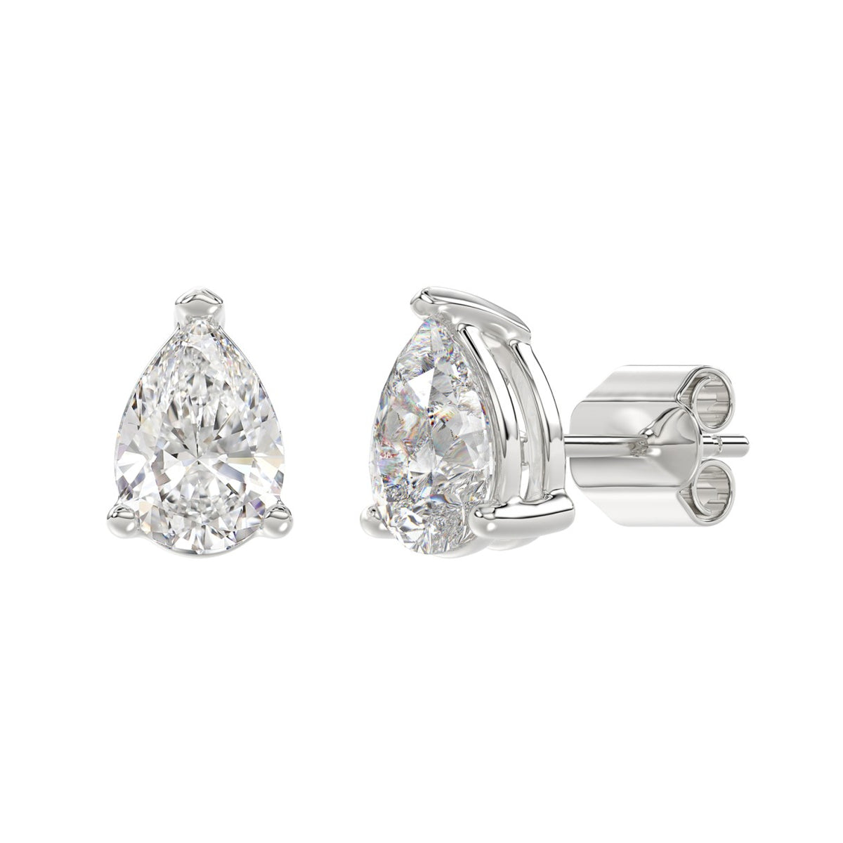10K White Gold, angled view