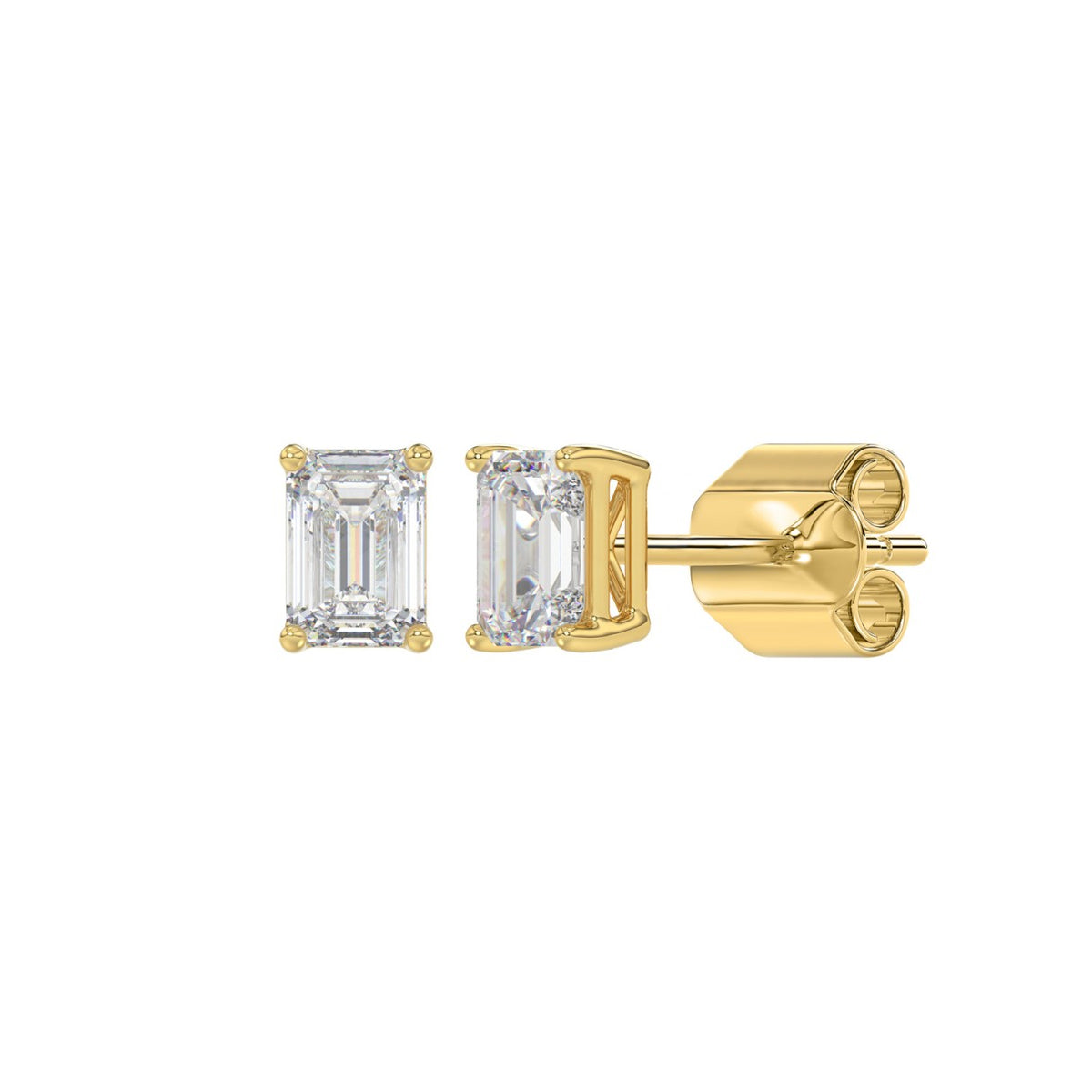 10K Yellow Gold, angled view