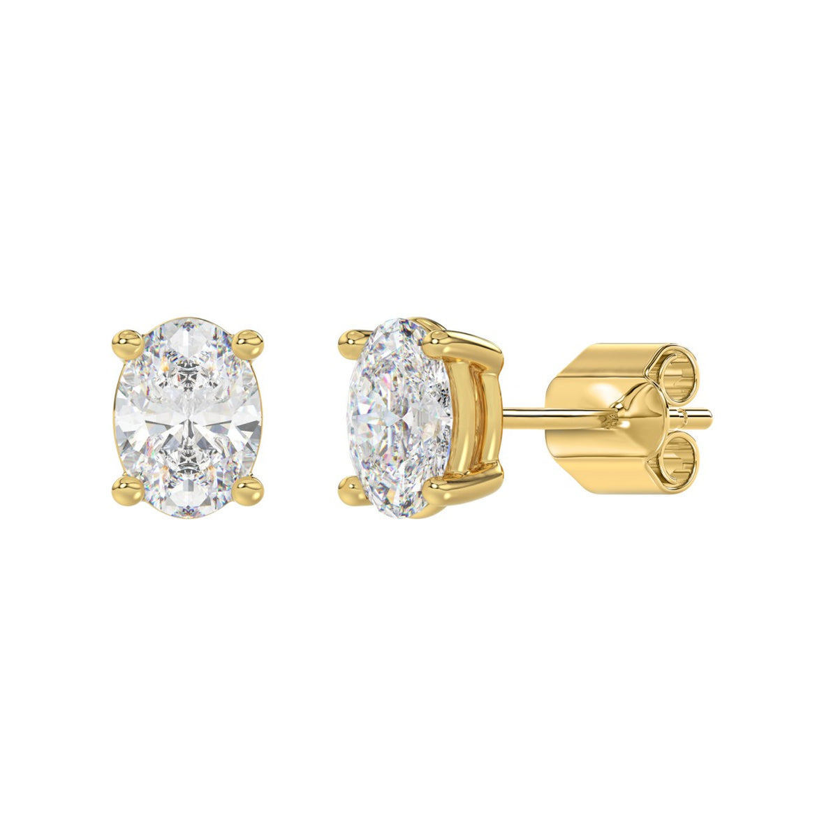 10K Yellow Gold, angled view
