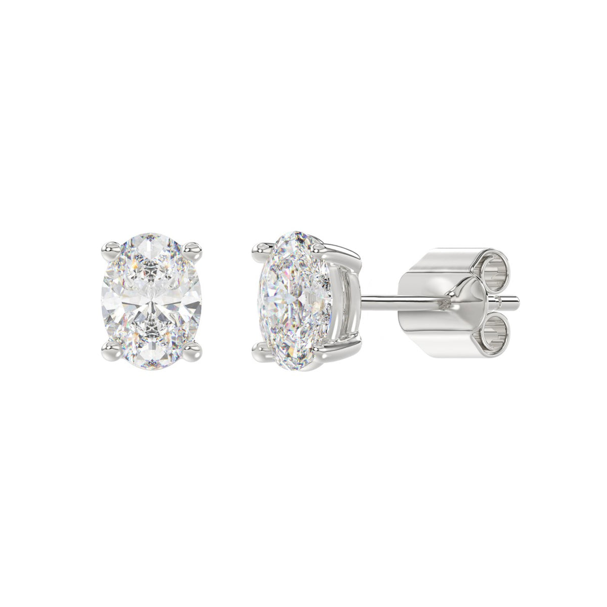 10K White Gold, angled view