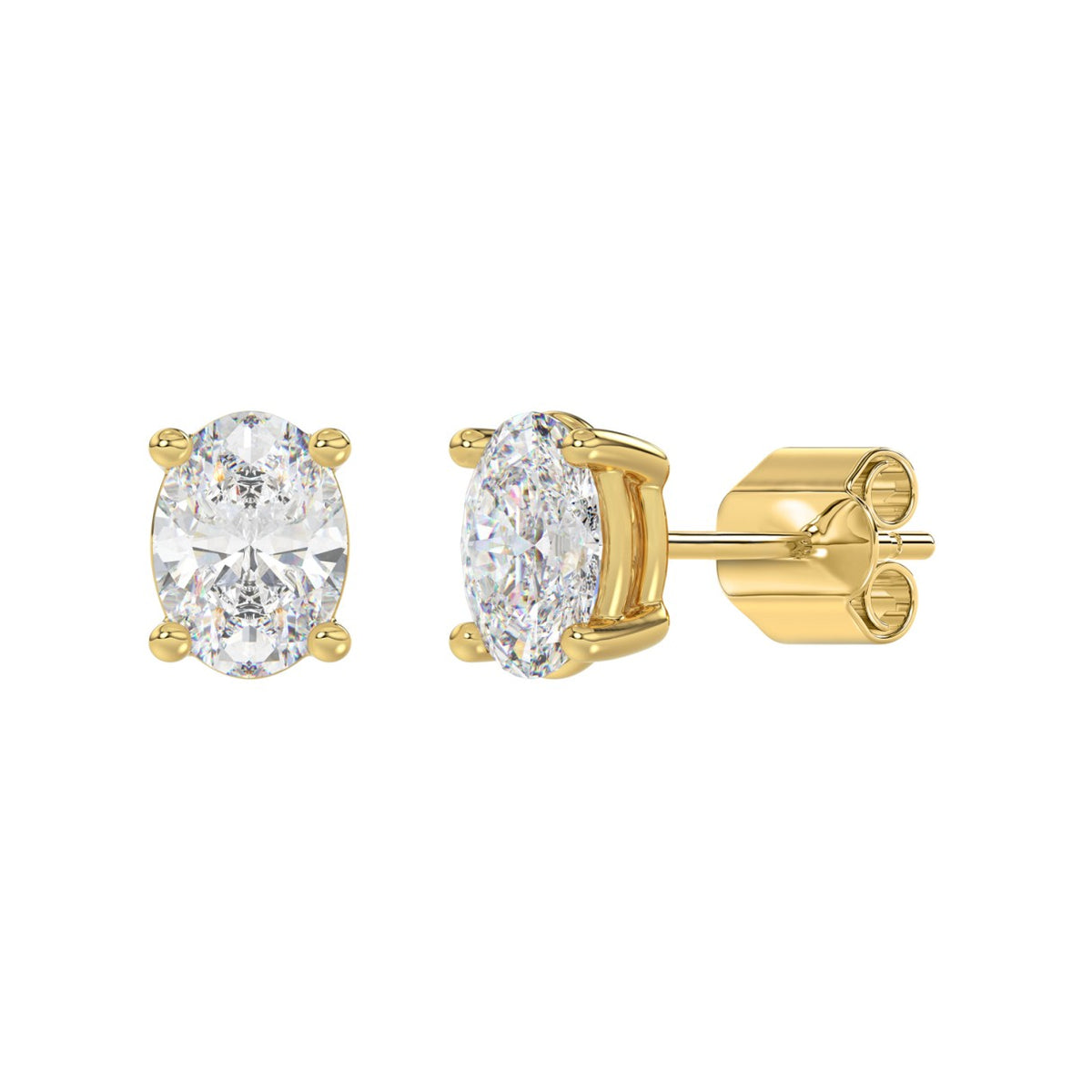 10K Yellow Gold, angled view