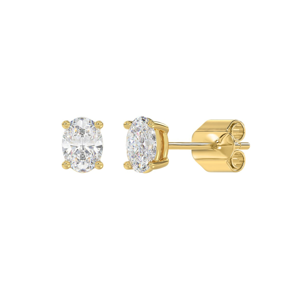 10K Yellow Gold, angled view