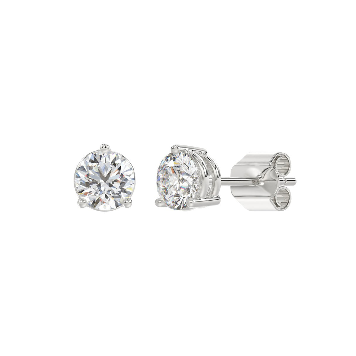 10K White Gold, angled view