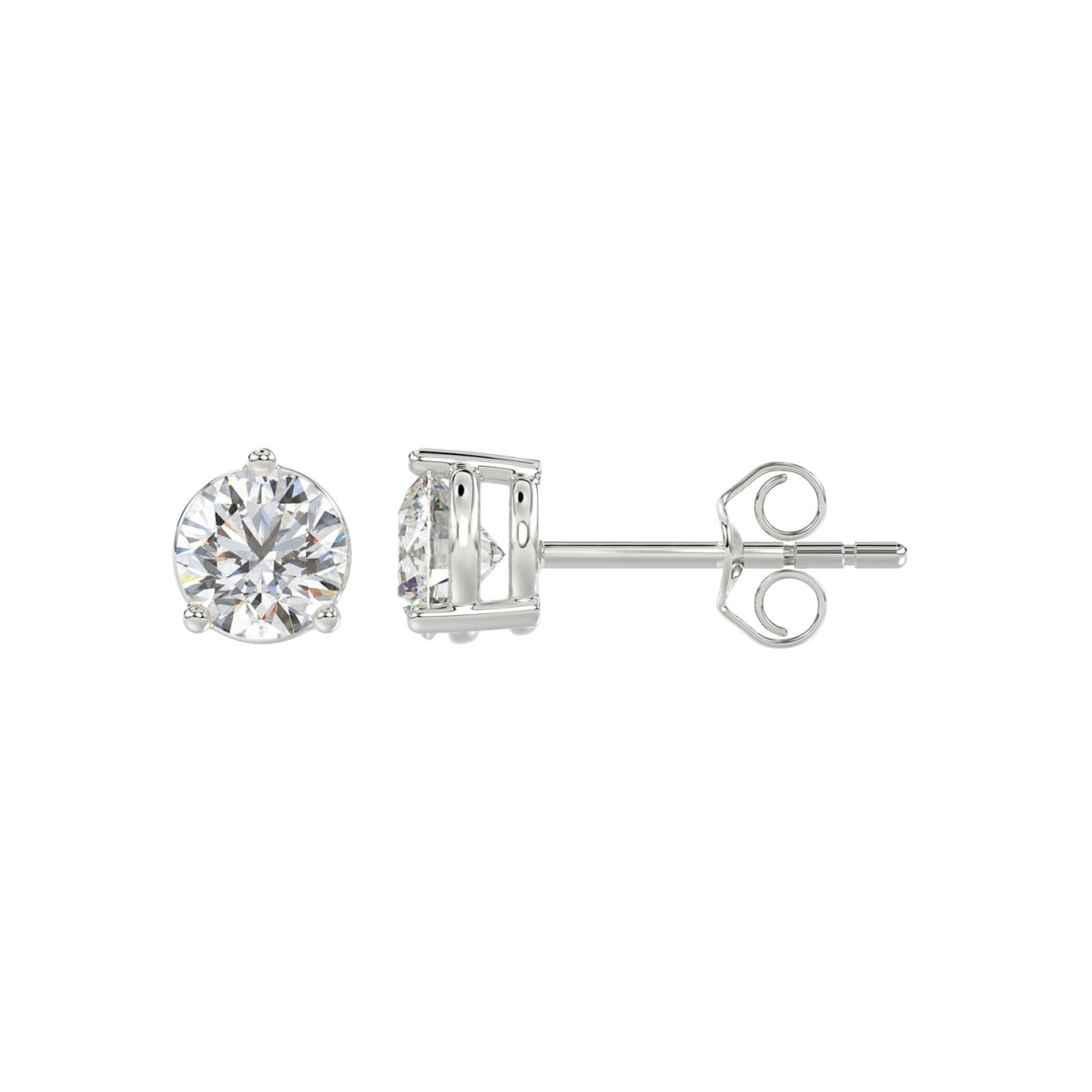 10K White Gold, flat view