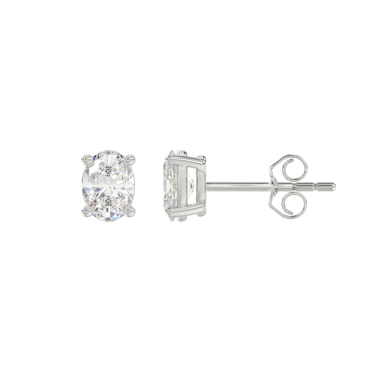 10K White Gold, flat view