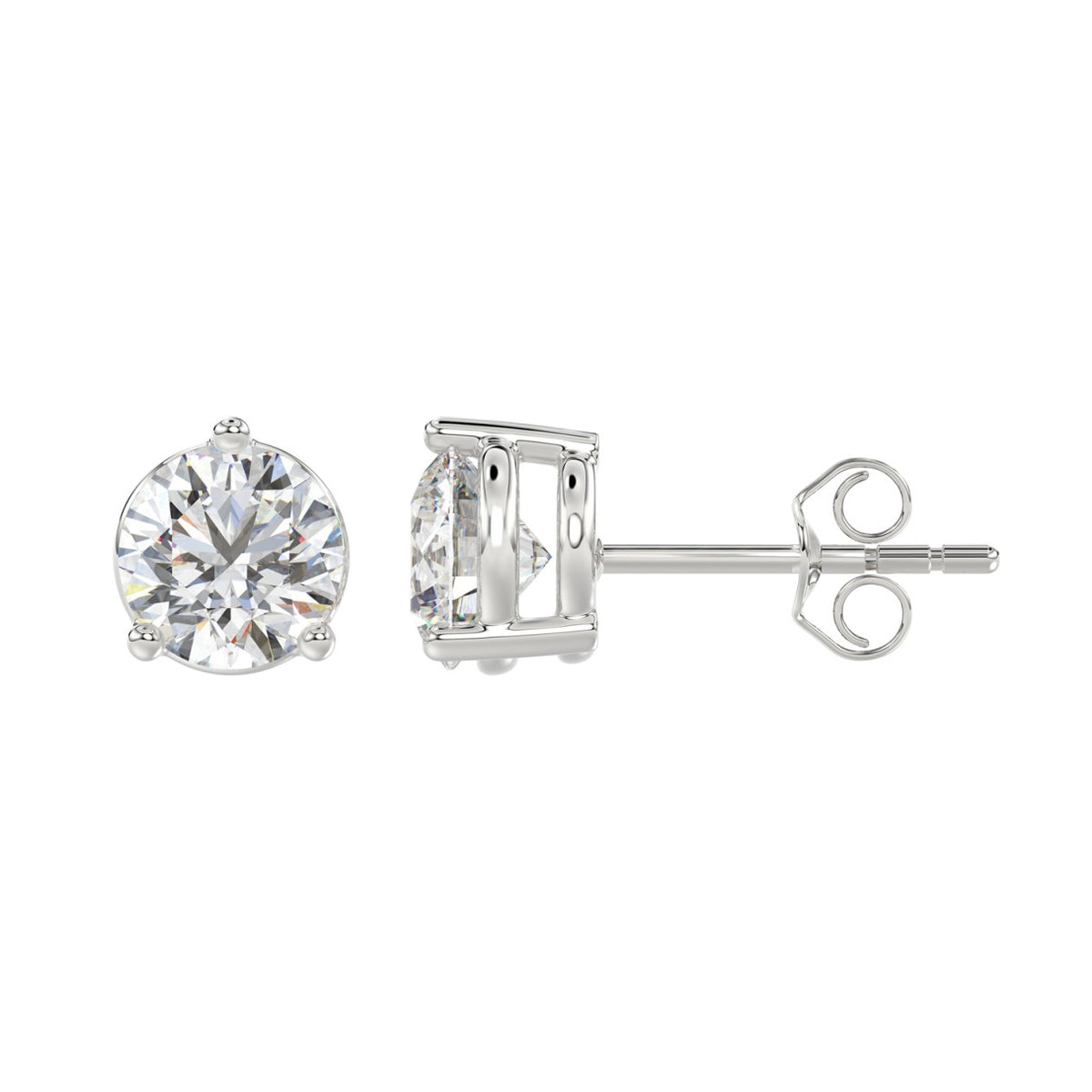 10K White Gold, flat view