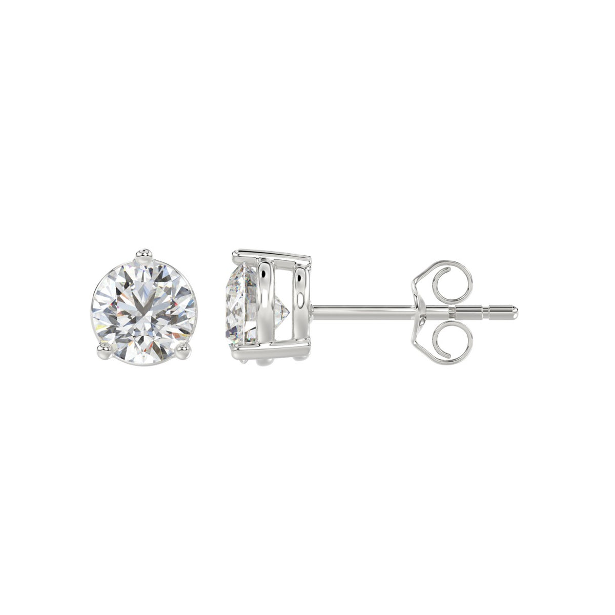 10K White Gold, flat view